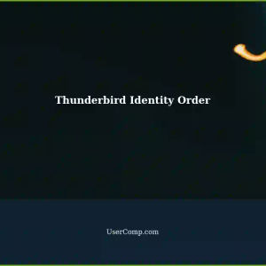 Thunderbird 115.8.1 (64-bit) using CC identity: Changing the order of identities