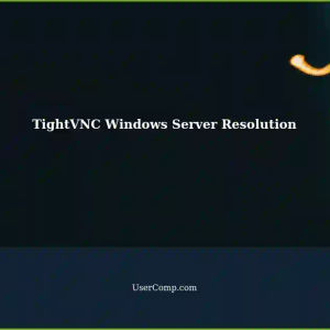 TightVNC: Windows Server Connection Resolution Issue (800x600 vs 1920x1080)