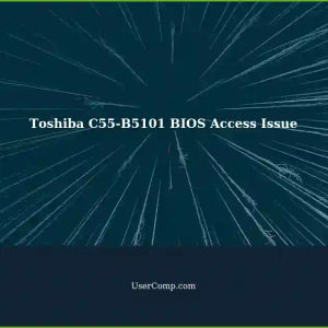 Toshiba C55-B5101: Unable to Access BIOS after Cracked Screen