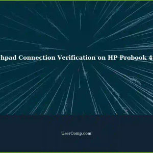 Verifying Touchpad Connection on HP Probook 4540s with Synaptics Software (Windows 10)