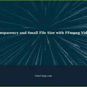 Maintaining Transparency and Small File Size When Creating Videos with FFmpeg