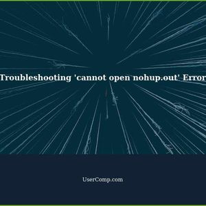 Troubleshooting 'cannot open nohup.out' Error in Linux