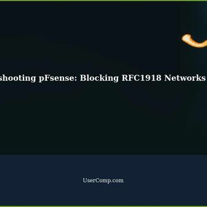 Troubleshooting pFsense: Issues with Blocking RFC1918 Networks for LAN