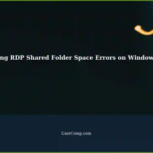 Resolving Not Enough Space Errors in Shared Network Folders via RDP on Windows Server 2022
