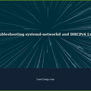 Troubleshooting systemd-networkd and DHCPv6 Lease on Debian 10 and Above