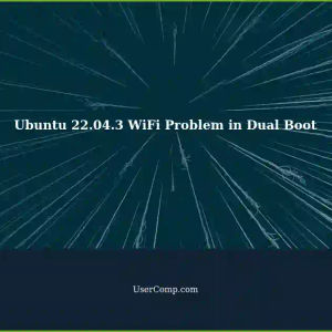 Ubuntu 22.04.3 WiFi Issue: Dual Boot with Windows 10