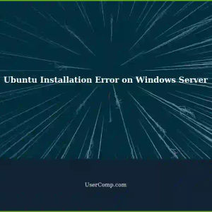 Error Installing Ubuntu on Windows Server (Status: 0xc0000225)