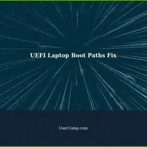 UEFI Laptop Got Hosed: How to Fix Boot Paths