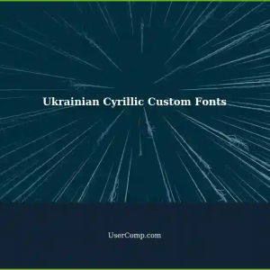 Solved: Displaying Ukrainian Cyrillic Symbols with Custom Fonts