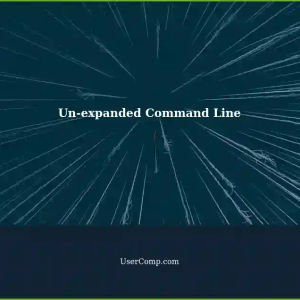 Getting an Un-expanded Command Line: A Tech Support Guide