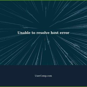 Unable to resolve host: No address associated with hostname error