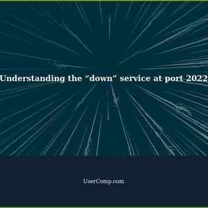 Understanding the “down” service at port 2022: A Guide to Nmap Services