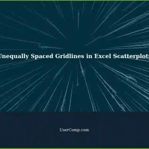 Creating Unequally Spaced Gridlines in an Excel Scatterplot: A Step-by-Step Guide