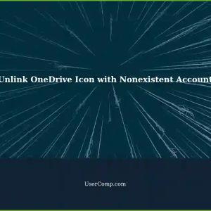 Unlinking OneDrive Cloud Icon: Nonexistent Account in Windows 10