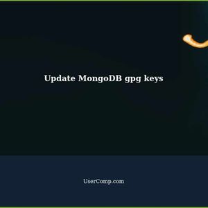 Update MongoDB gpg keys on Debian Linux bullseye 11
