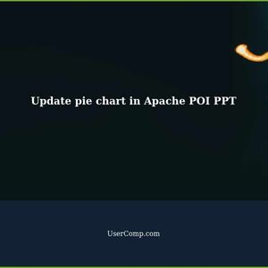 Update existing pie chart apache poi ppt