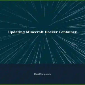 Updating Minecraft Bedrock Server Docker Container Without Losing Data