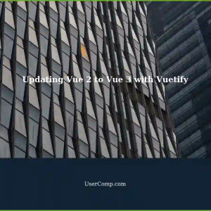 Updating Vue 2 to Vue 3 with Vuetify: Overcoming the 'Could not find use Group injections symbol vuetify:v-window-group' Error