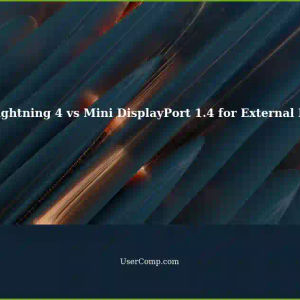 Understanding the Difference between USB-C/Lightning 4 and Mini DisplayPort 1.4 for External Monitor Connection