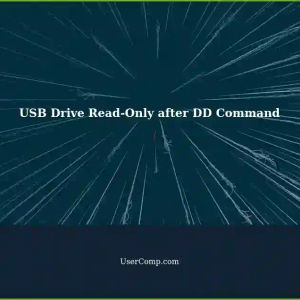 USB Drive Read-Only After Using DD Command with Linux ISO