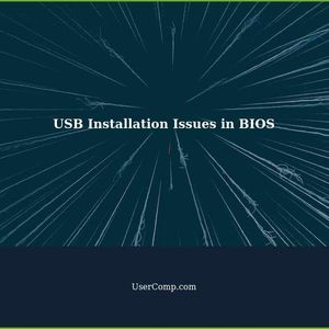 Troubleshooting USB Installation Issues in BIOS