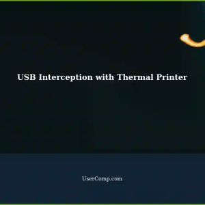 Intercepting USB Communications with a PC Thermal Receipt Printer: A Solution