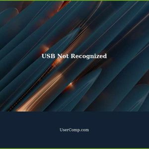 USB Flash Drive Not Recognized: No Media Present Error