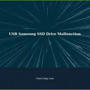 USB Samsung SSD Drive Stopped Working After Replacement