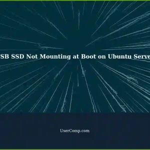 External USB SSD Disk Fails to Mount at Boot on Ubuntu Server 22.04.3