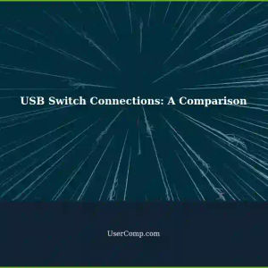 USB Switch Connections: USB vs. USB-C
