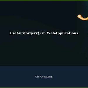 Is UseAntiforgery() Necessary in WebApplications?