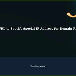 Using a URL to Specify a Special IP Address for Domain Resolution