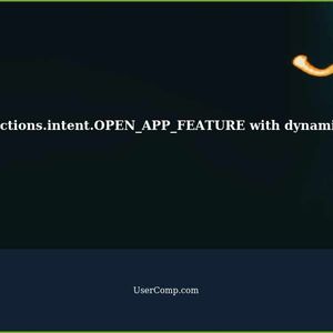 Is it possible to use actions.intent.OPEN_APP_FEATURE with dynamic value?