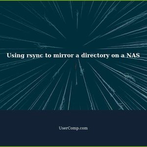 Using rsync to mirror the contents of a directory on a NAS