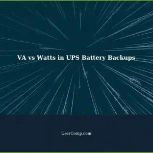 Understanding VA and Watts Ratings in UPS Battery Backups