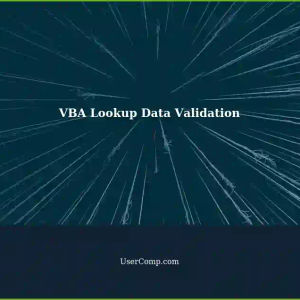 VBA Code: Lookup Value in Column (Sheet2) Matches Value in Column (Sheet1) - One-Click Data Validation