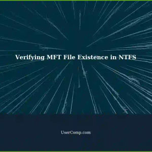 Checking if a File Referenced in MFT Actually Exists in an NTFS Volume