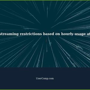 Implementing Video streaming restrictions based on hourly usage at home