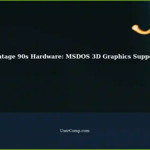 Finding Vintage 90s Hardware: Does MSDOS Area Support 3D Graphics for Retro Gaming Consoles at $10CAD?