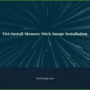 Virt-Install 4.1.0 on NixOS 23.11: Installing Memory Stick Image with Given Options