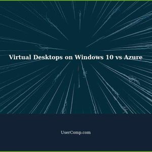 Does the term "virtual desktop" mean separate things on Windows 10 compared to Azure?