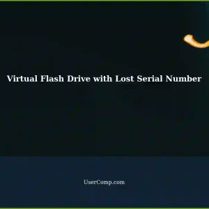 How to Make a Virtual Flash Drive with a Lost Serial Number