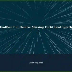 VirtualBox 7.0 with Ubuntu 22.04: No FortiClient Interface