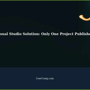 Visual Studio Solution: Only One Project Published in Build Pipeline