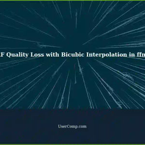 VMAF Quality Loss with Bicubic Interpolation in ffmpeg: A Beginner's Guide