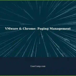 VMware Instance Always Working: Managing Chrome Tabs and Paging (Windows)