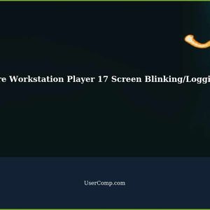 VMWare Workstation Player 17 Virtual Machine Screen Blinking/Logging Out