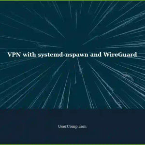 Running Application VPN with systemd-nspawn container host using WireGuard