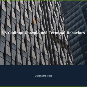 Unexplained Terminal Behavior with VS Codium: A Tech Support Guide