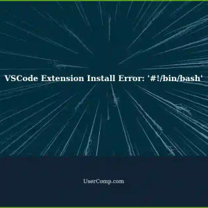 Error Installing Extensions in VSCode on Chromebook: '#!/bin/bash' Unexpected Token